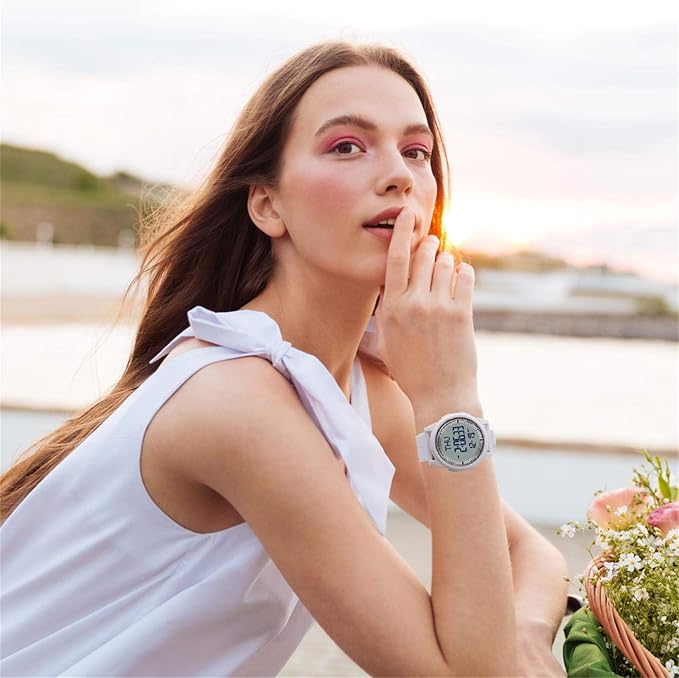 Beeasy Digital Watch for Men Women, 50M Waterproof, Ultra-Thin & Lightweight - Image 6