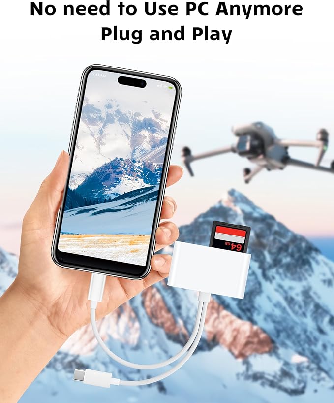 SD Card Reader for iPhone iPad Camera - Image 6