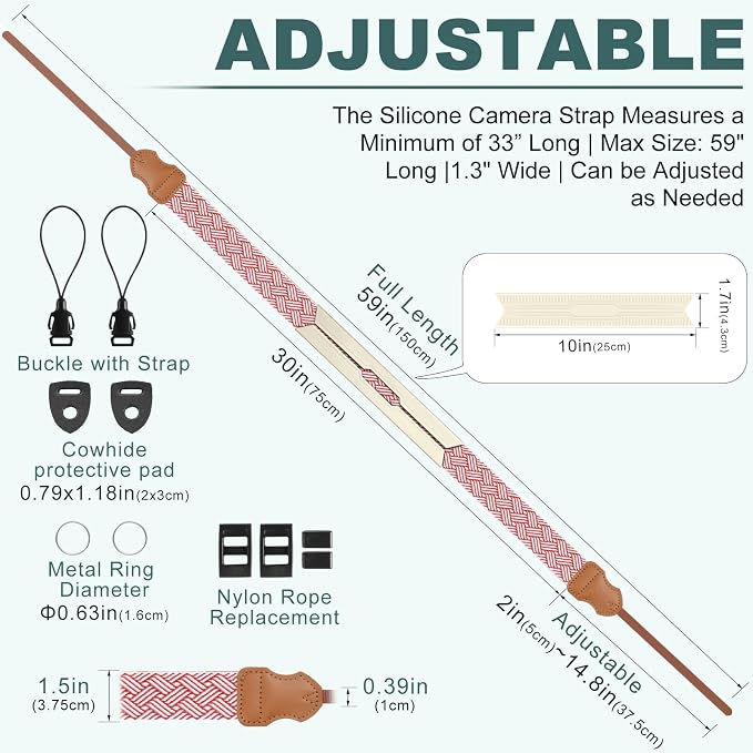 FIEIL Neck Strap Silicone Camera Straps - Image 5