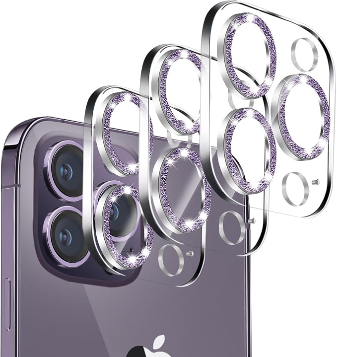 【3 Pack】Dengduoduo Tempered Glass Camera Lens Protector by Dengduoduo