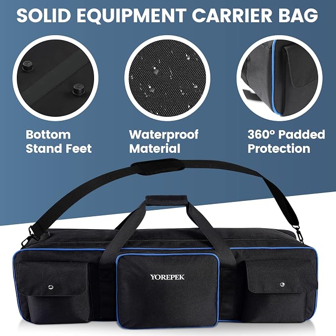 YOREPEK Tripod Carrying Case Bag 40.5", Resistant Light Stand Bag - Image 5