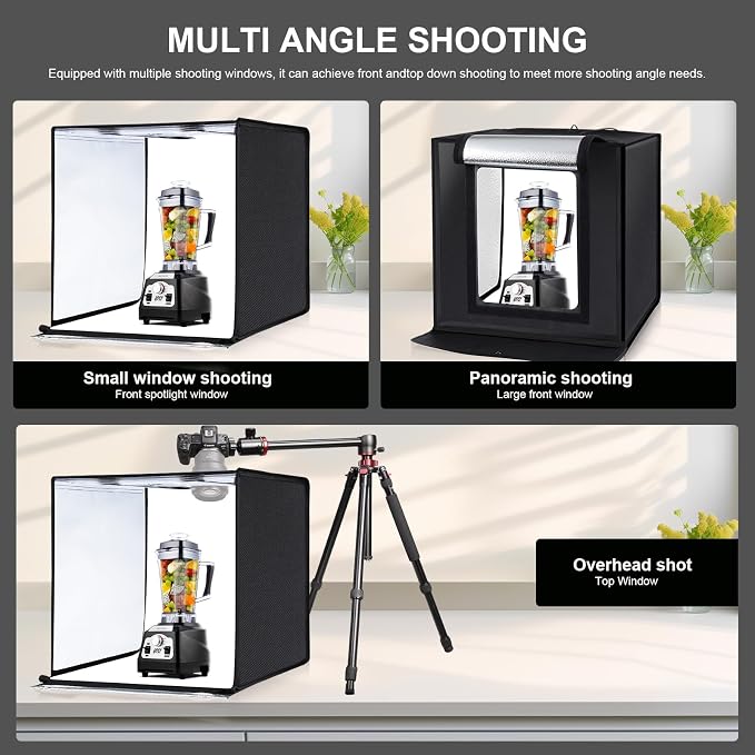 PULUZ Light Box 24x24in, Portable Photo Studio Light Box - Image 5