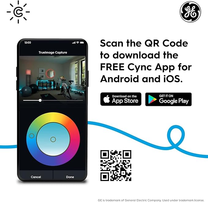 GE CYNC Wireless Smart Motion Sensor, Battery-Powered, Works - Image 9