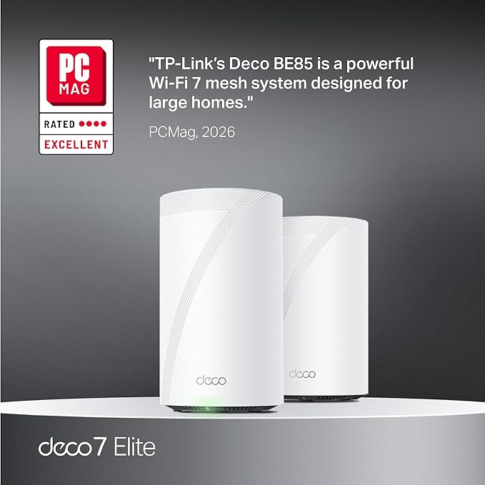TP-Link Deco 7 Elite BE85 Tri-Band WiFi 7 BE22000 Whole Home Mesh System - Image 2