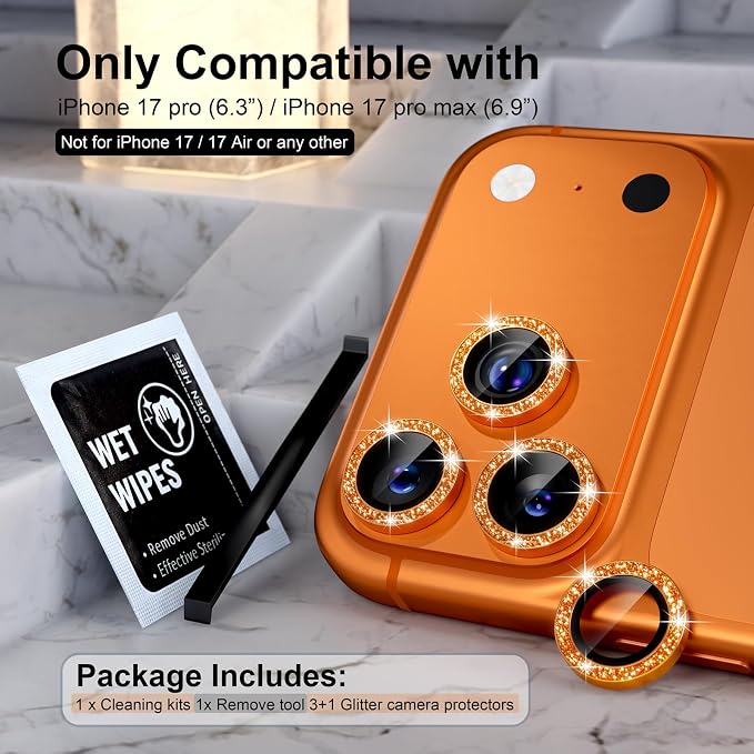 Choiche Compatible for iPhone 17 Pro/iPhone 17 Pro Max Camera Lens Protector - Image 2