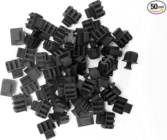 50 Pack SFP Dust Cover for Open SFP/SFP+ Slot by 6COM