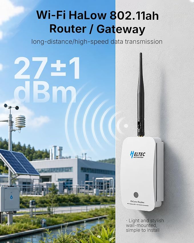 WiFi HaLow Gateway and Wireless Bridge Set, Sub-1GHz 27dBm High Power 1~2km - Image 4