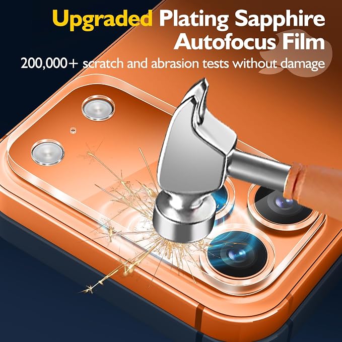 3PCS Rear Back Camera Lens Protector Tempered Glass - Image 5