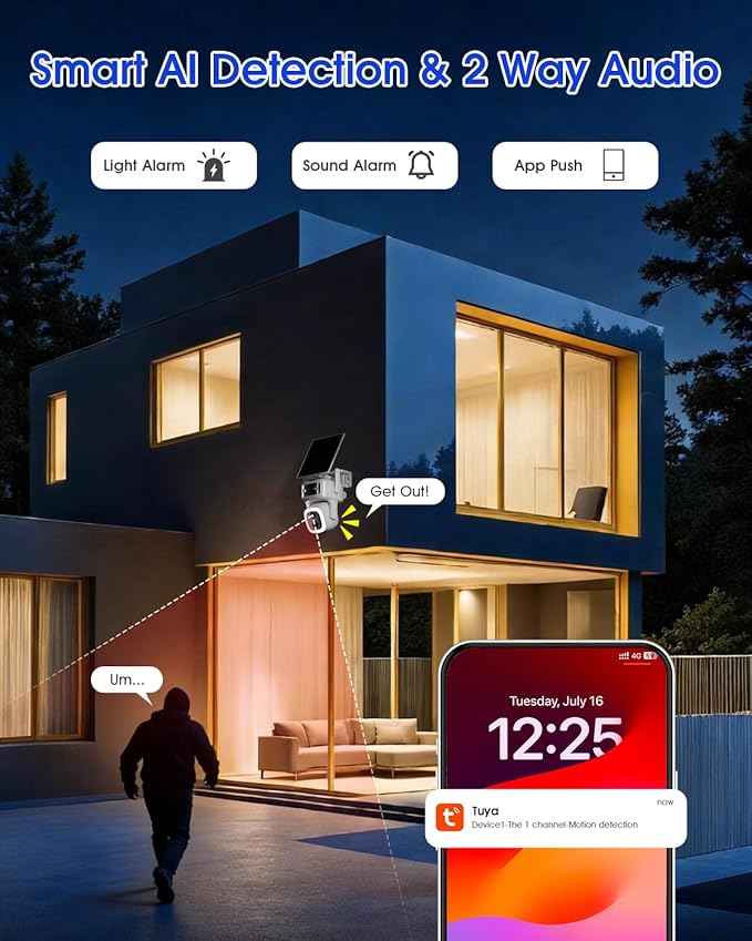 SANSCO 4G LTE Cellular Security Camera Wireless Outdoor, 360 Days Free - Image 6