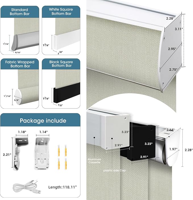 SmartWings Motorized 100% Blackout Shades Blinds, Custom Size, Cordless Window - Image 4