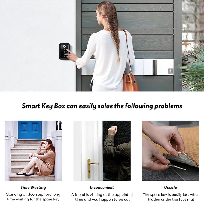 Smart Box Lock, CATCHFACE Key Lock Box Wireless Lock Box - Image 9