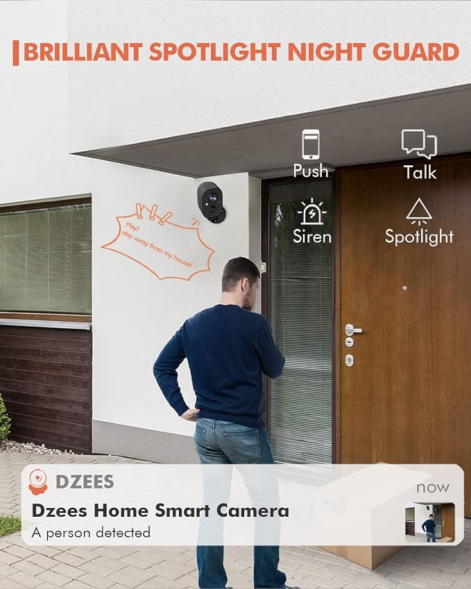 Dzees 2K Security Cameras Wireless Outdoor, Indoor-Outside WiFi Battery Powered - Image 6