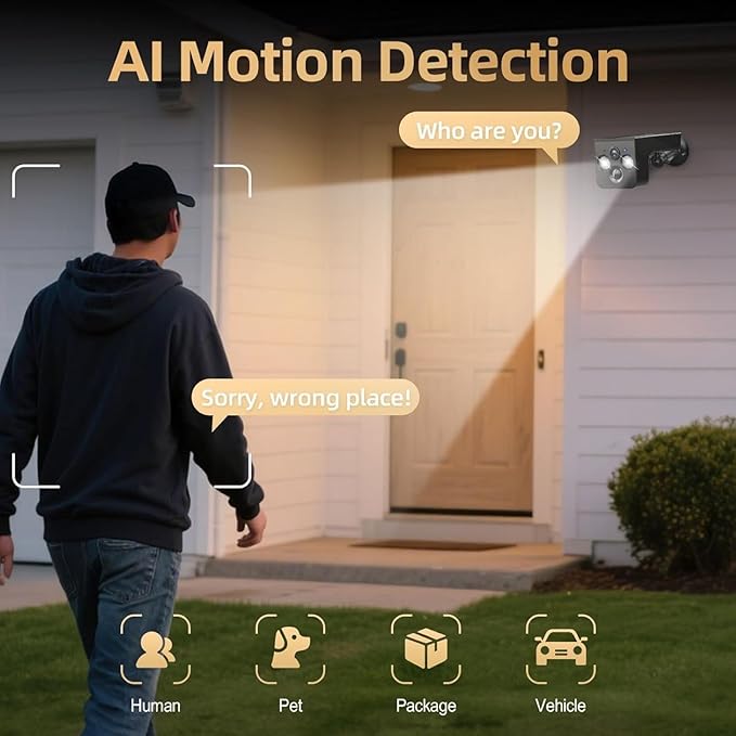Solar Security Cameras Wireless Outdoor, 2K Solar Powered WiFi Camera, IP65 - Image 4