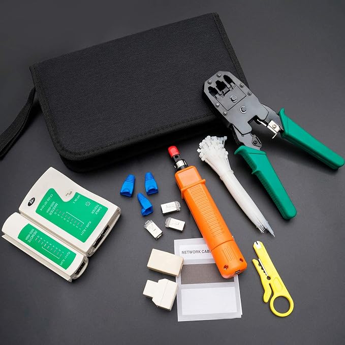 SGILE 9-in-1 Portable Crimping Tool Kit, 8P8C 6P6C 4P4C Connectors, - Image 2