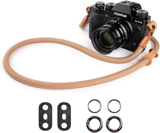 VOVMOEYA Nylon Braided Camera Rope Strap, Camera Neck Shoulder Strap by VOVMOEYA