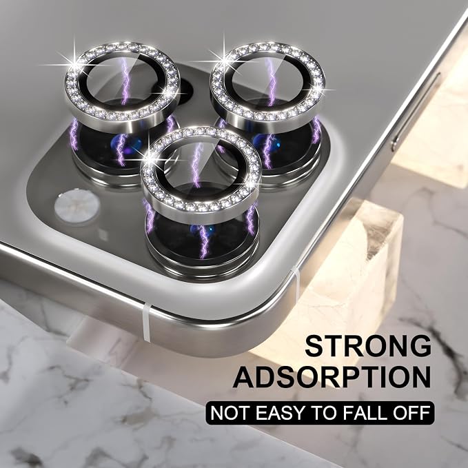 Choiche Compatible for iPhone 16 Pro/iPhone 16 Pro Max Camera Lens Protector - Image 6