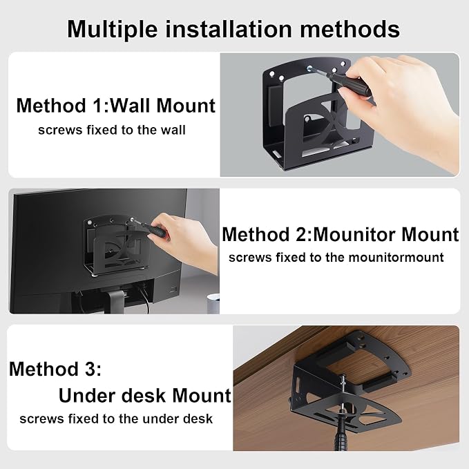 Cable Box Mount, Adjustable Small Device Wall Mount or VESA Mount Behind The - Image 7