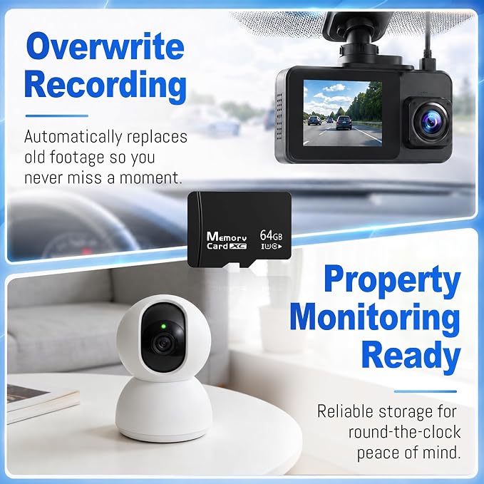 64GB Micro SD Card for Dashcam & Security Camera U3 V30 A1 | High Endurance - Image 4