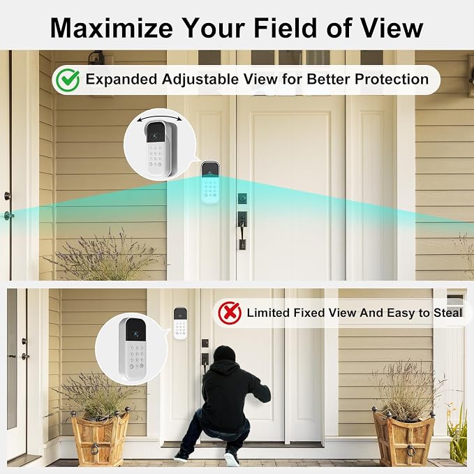 Swivel Mount for myQ Smart Garage Video Keypad, Weatherproof Angle Mounting - Image 4