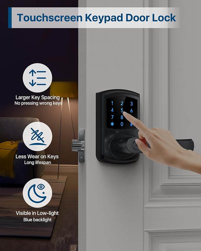 HIDALIFE Keyless Entry Door Lock, Keypad Door-Lock - Image 3
