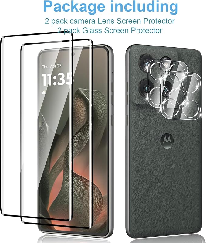 Anoowkoa 2 Pack Designed for Motorola Edge 2025 3D Screen protector + Moto Edge - Image 4