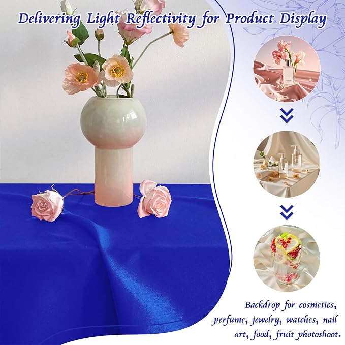 RUDONG M Satin Photography Backdrop 3.3x2.5ft - Image 5