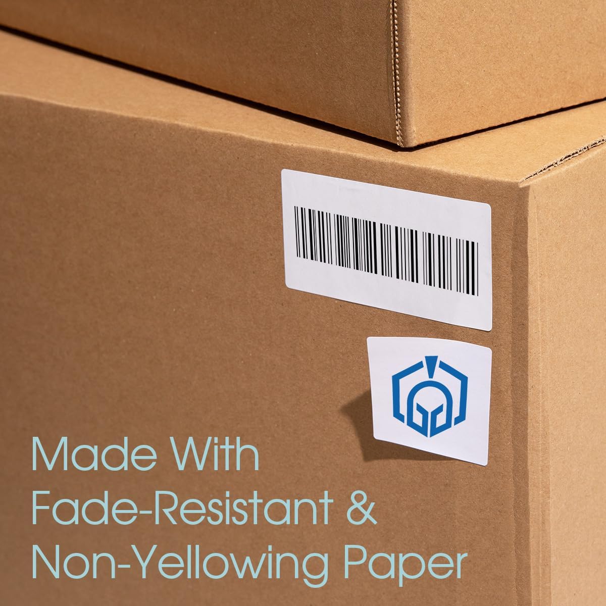 4" X 2 1/2" Printable Shipping Address Labels Compatible with Inkjet and Laser Printers - 100 Sheets, 800 Total Matte White Paper Stickers for Mailing Packages and Envelopes - Spartan Industrial