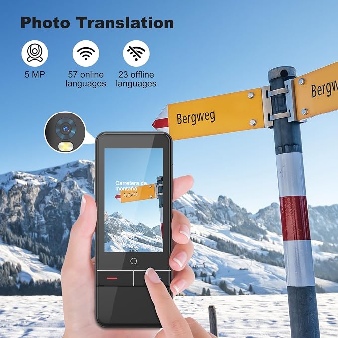 Language Translator Device No WiFi Needed, Instant Two-Way Voice Translator - Image 5
