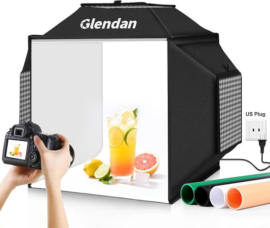 Glendan Light Box for Photography: 16"x16" Portable Photo Studio Soft Box by Glendan