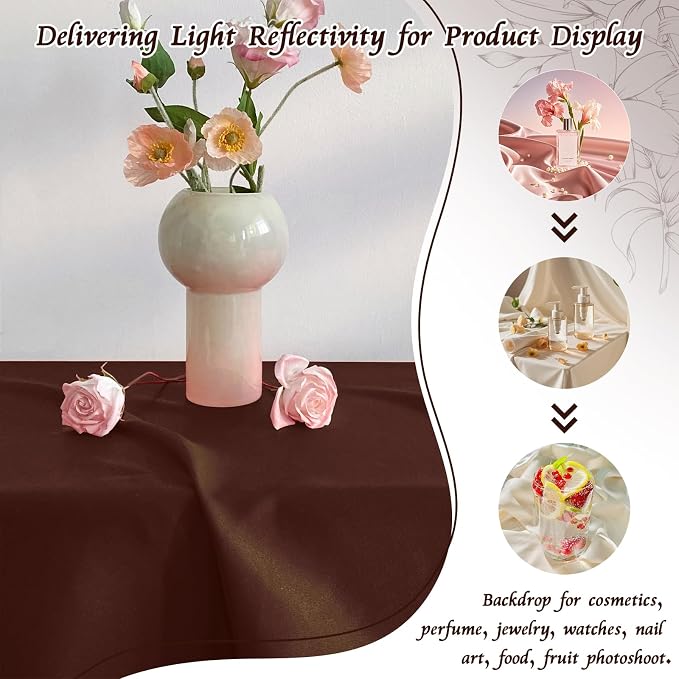 RUDONG M Satin Photography Backdrop 3.3x2.5ft - Image 5