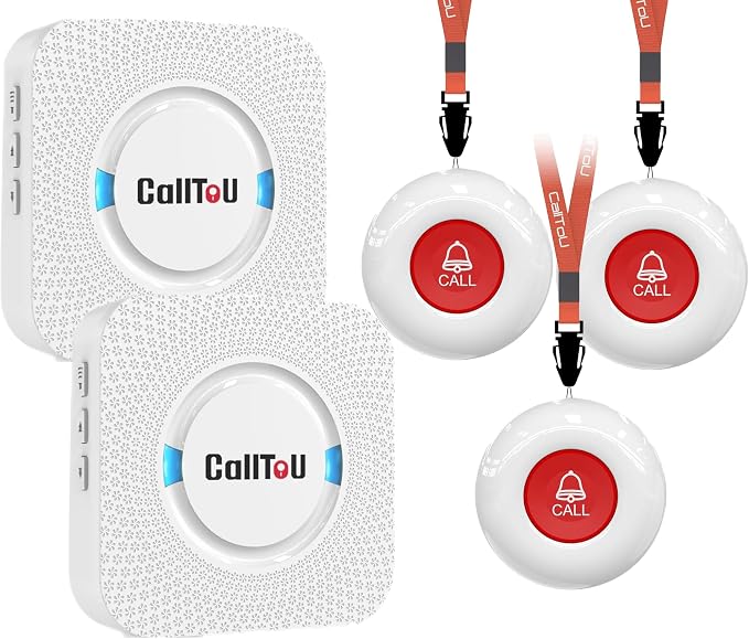 CallToU Caregiver Pager Wireless Call Button Nurse Alert System 500+ Feet by CallToU