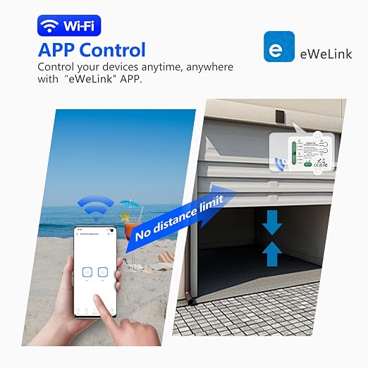 DieseRC 2 Channels WiFi Smart Switch, AC 90V-250V 220V Passive Output Relay - Image 4