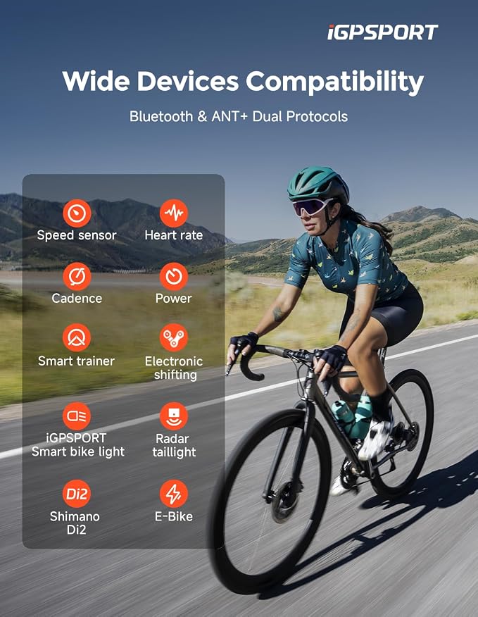iGPSPORT BSC300T Wireless Bike Computer GPS, Touchscreen Offline MAP Navigation - Image 5