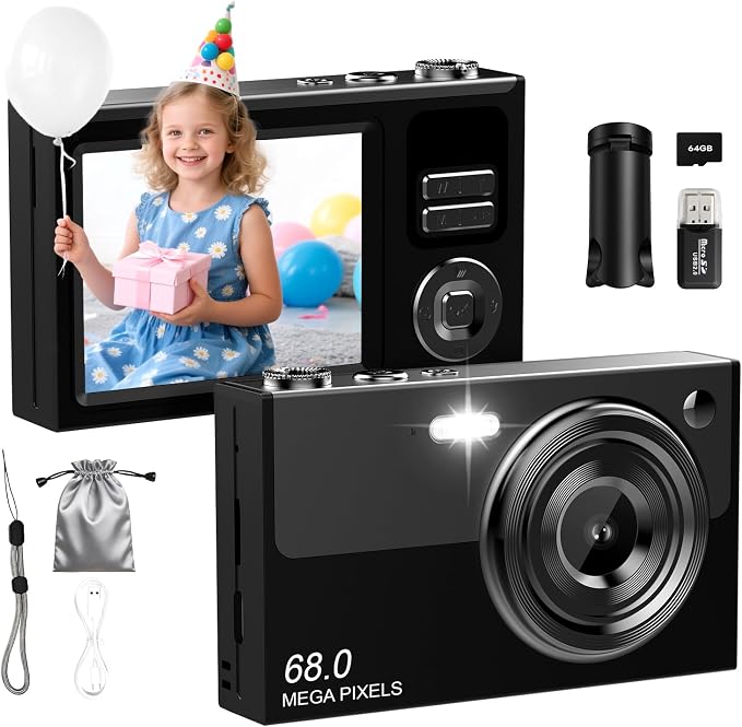 Digital Camera for Kids & Beginners, 4K Digital Camera by ocxu