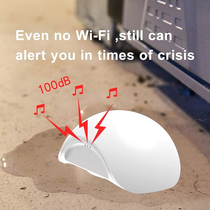 Water Leak Sensor Alarm Wireless Mini Flood Detector - Image 3