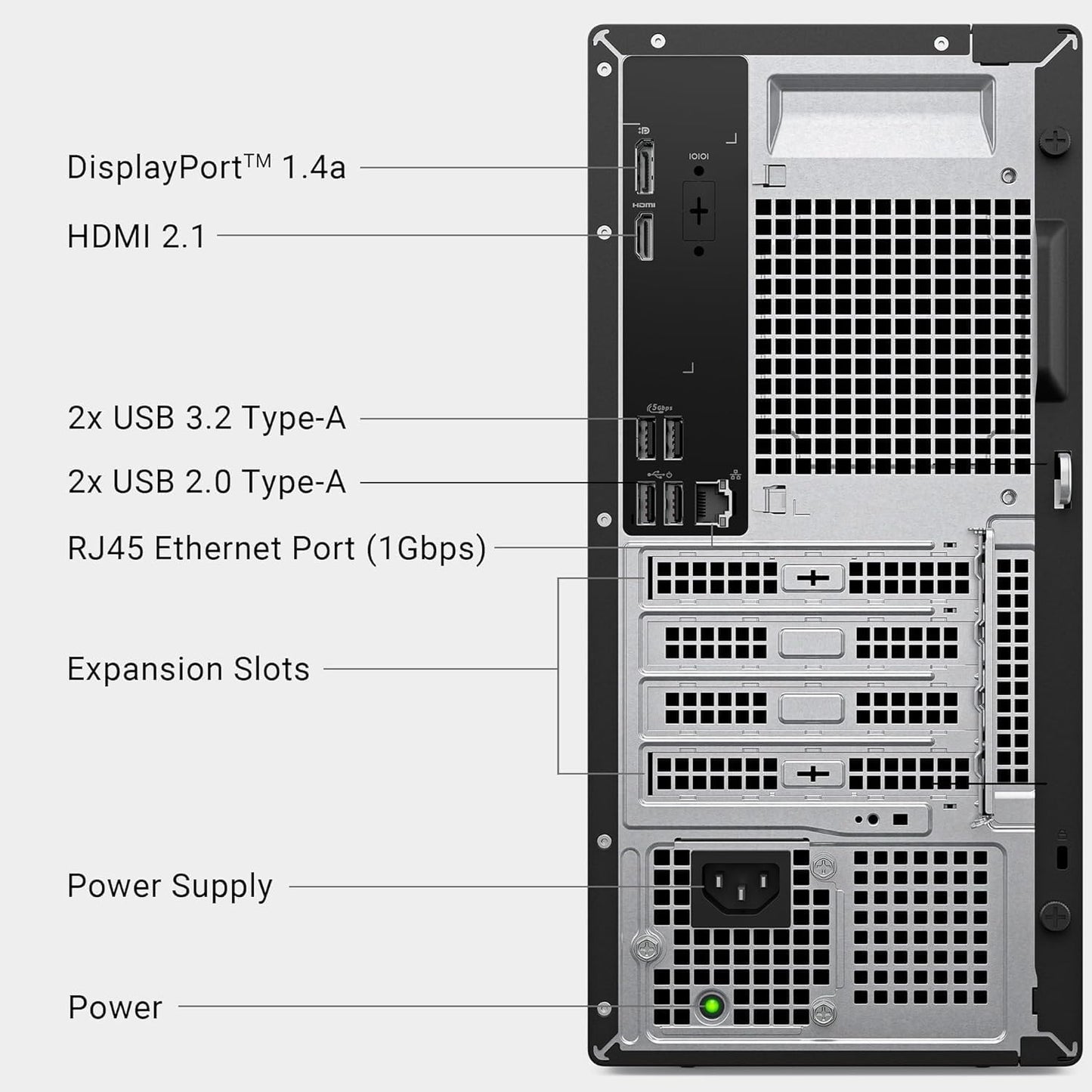 Dell 2025 ECT1250 Business Desktop - Intel Ultra 9-285K, (24 Core Processor 24 Threads), 16GB DDR5 Memory, 512GB PCIe SSD, Ultra-Quiet Design, Dual 4K Monitor Support, Keyboard and Mouse, Windows 11