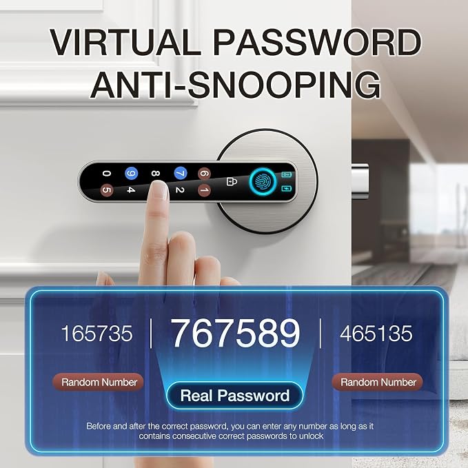 Fingerprint Door Lock-biometric Door Lock，Smart Door knob, - Image 4