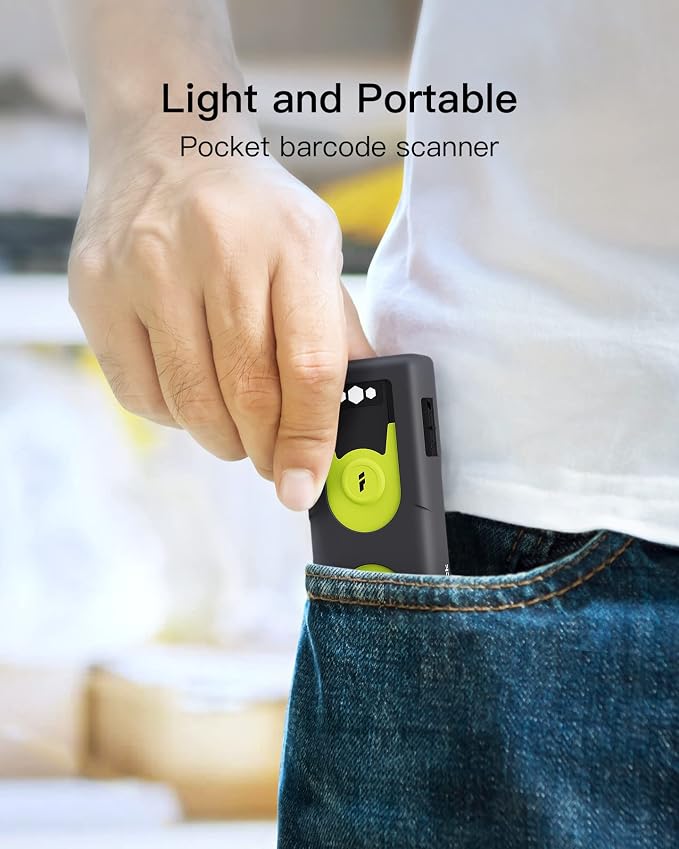 Inateck Mini 2D Barcode Scanner — Bluetooth, 2.4G & USB 3-in-1 Wireless - Image 6