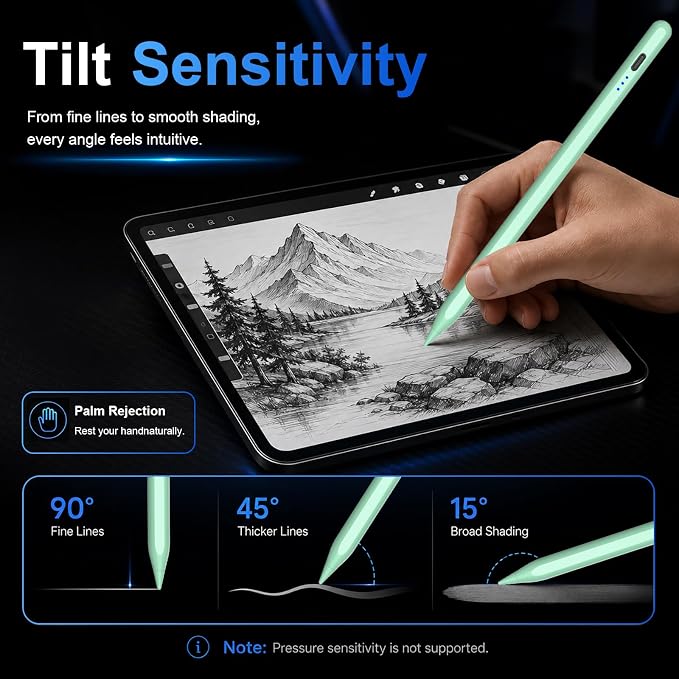 HATOKU Stylus Pen for iPad 2018-2026, 15 Mins Fast Charging Pencil 1st Gen - Image 5
