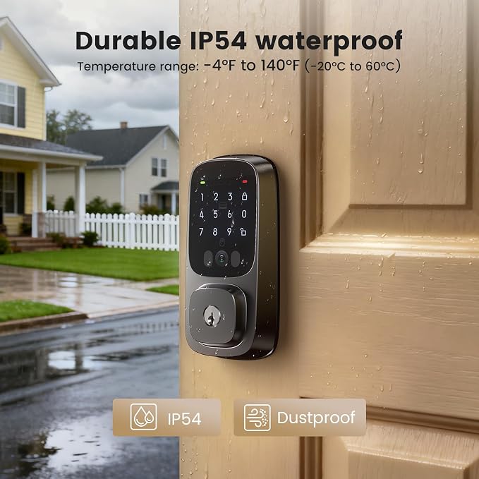 Smart Lock with Palm Vein, Keyless Entry Door Lock - Image 7