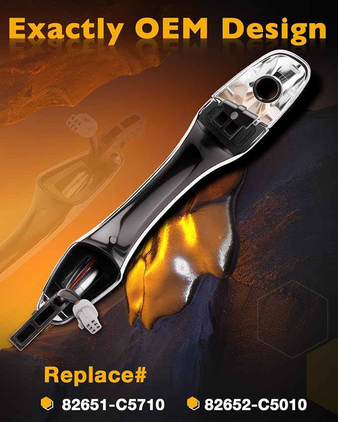 Front Left Handle w/Smart Keyless Entry System, Compatible - Image 3