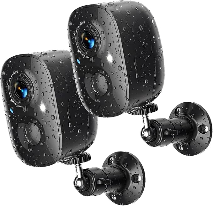 Security Cameras Wireless Outdoor 2K Solar Powered WiFi Cameras by Unknown
