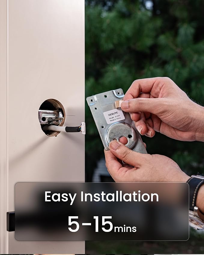 DESLOC A100F Keypad Fingerprint Door Lock, Keyless Entry Door Lock, Smart Lock - Image 8