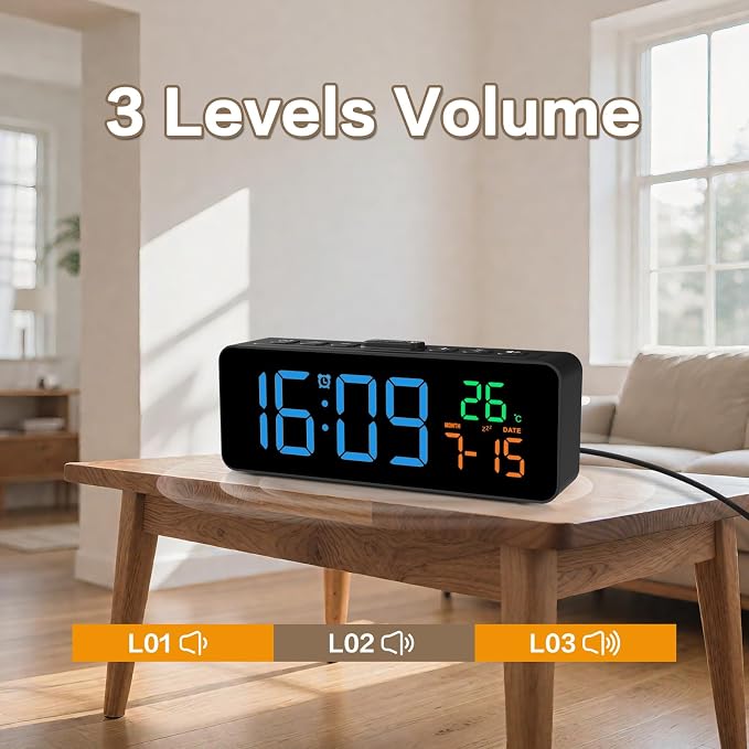 Netzu 3-in-1 Digital Clocks for Living Room - Image 7
