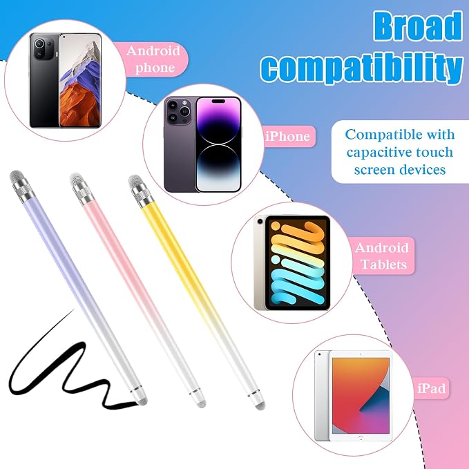 Bopomofo 3PCS Stylus Pen for Touchscreen, Stylus Pen for iPhone/iPad/Tablet - Image 6