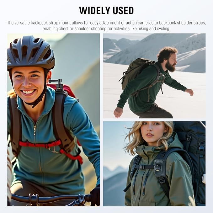 NEEWER Backpack Shoulder Chest Strap Mount Compatible - Image 6