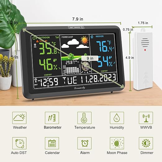 DreamSky Weather Station Indoor Outdoor Thermometer Wireless - Image 7