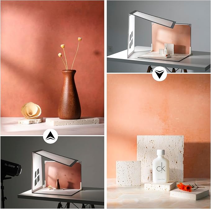 Photo Backdrop Board with Shadow Diffuser, Tabletop Small Shooting Kit - Image 5