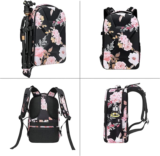 MOSISO Camera Backpack, DSLR/SLR/Mirrorless Photography Camera Bag Peony - Image 5
