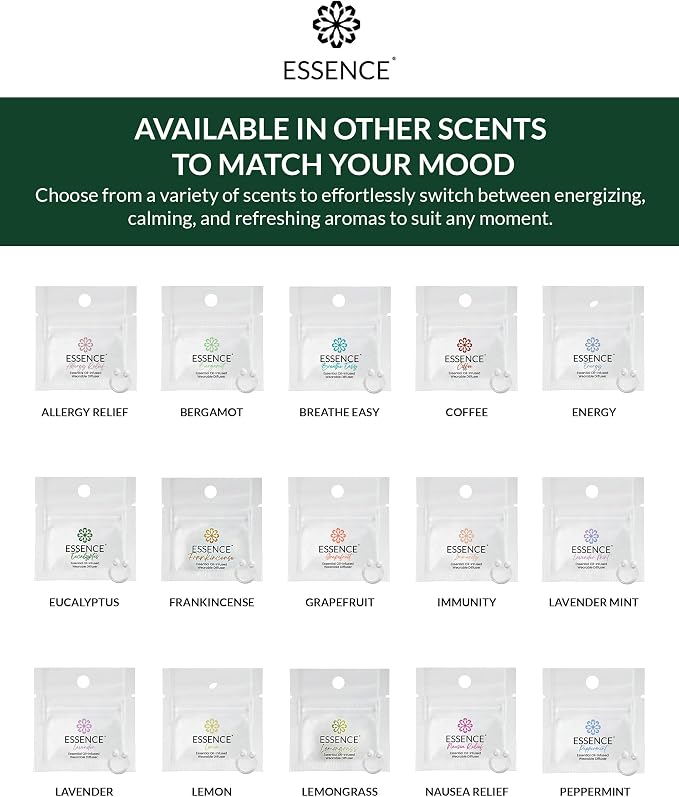 Essence Wearable Aromatherapy Nasal Diffuser – Eucalyptus Essential Oil Nose - Image 7